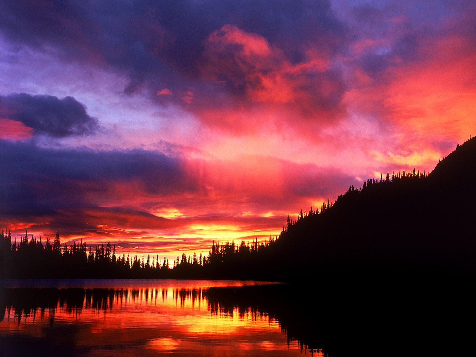 Reflection Lake at Sunrise, Mount Rainier National Park, Washington