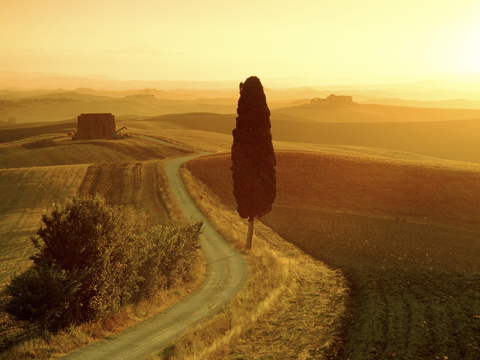 Tuscan Landscape at Sunrise, Italy